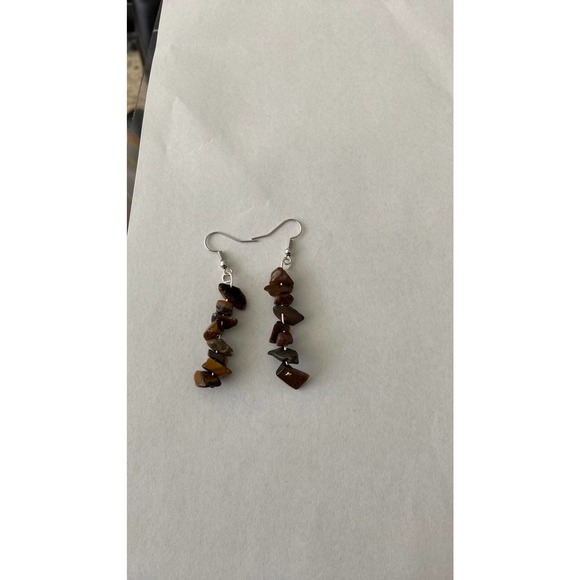 Handmade tigers eye earrings - Picture 1 of 3